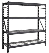 Load image into Gallery viewer, Hefty 4-Tier Heavy Duty Steel Garage Storage Shelving
