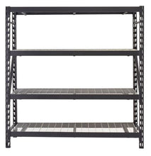 Load image into Gallery viewer, Hefty 4-Tier Heavy Duty Steel Garage Storage Shelving
