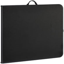 Load image into Gallery viewer, 6 Foot Centerfold Folding Portable Bi-Fold Plastic Table with Carrying Handle Camping BBQ Desk, Black
