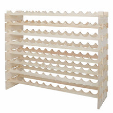Load image into Gallery viewer, 96 Bottles Holder Wine Rack Stackable Storage 8 Tier Solid Wood Display Shelves
