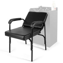 Load image into Gallery viewer, Black Auto Recline Barber Chair Salon Shampoo Styling Hair Spa Beauty Equipment
