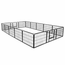 Load image into Gallery viewer, NEW! Heavy Duty 24-Inch 16 Panels Dog Cat Metal Kennel Playpen Exercise Fence Safe for Pets
