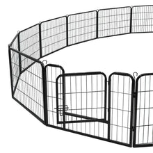 Load image into Gallery viewer, NEW! Heavy Duty 24-Inch 16 Panels Dog Cat Metal Kennel Playpen Exercise Fence Safe for Pets
