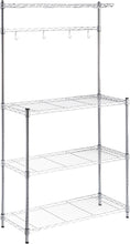 Load image into Gallery viewer, Stylish 4-Tier Baker&#39;s Rack Wood Table Kitchen Storage Rack Organizer Stand Shelves
