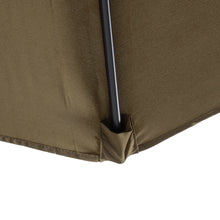 Load image into Gallery viewer, 10&#39; Ft Hanging Umbrella Patio Sun Shade Offset Outdoor UV Resistant w/ Base Tan
