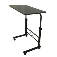 Load image into Gallery viewer, Mobile Portable Rolling Adjustable Office Laptop Computer Desk, Black
